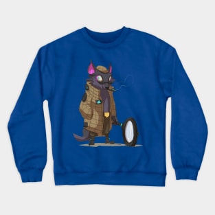 Fox Detective Illustration Crewneck Sweatshirt